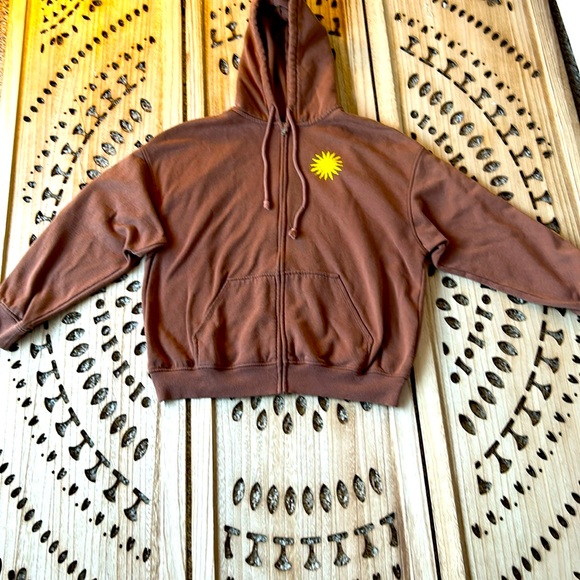 H&M Jackets & Blazers - ✨Hurry Sale Special✨ H&M sunflower hoodie worn but in good condition